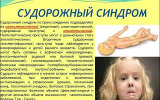 Судорожный синдром причины у взрослых